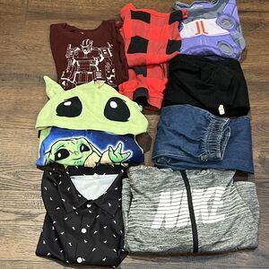Boys Size 6T Fall Winter BUNDLE Crewcuts Pjs Nike Hoodie Disney Yoda And Misc